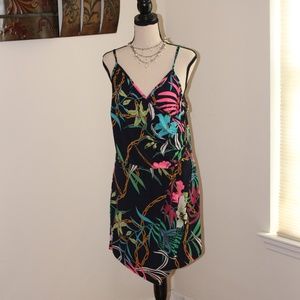 Blue Leopard, floral jumpsuit shorts Romper